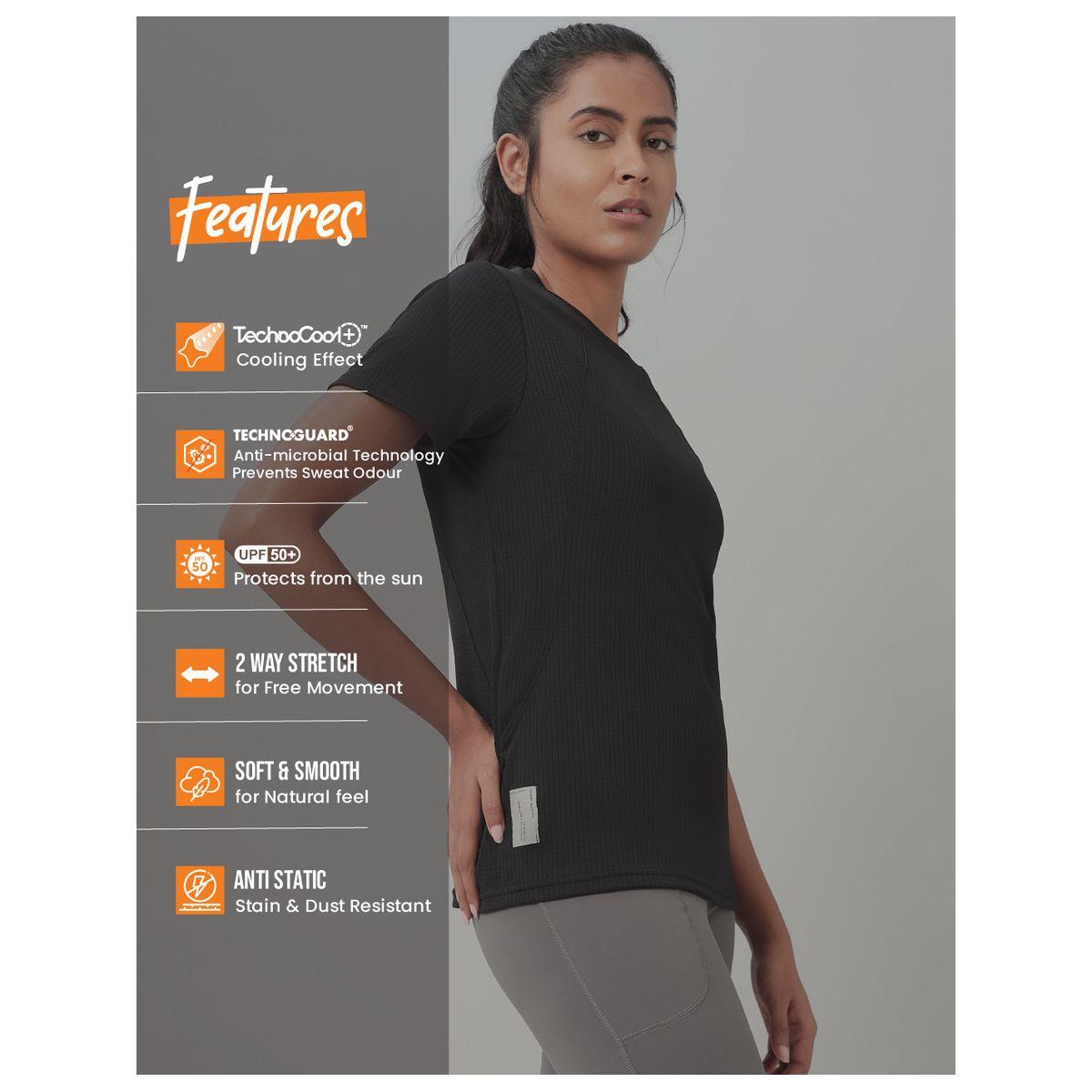 بلوزة رياضية مزينة بشعار الماركة تكنوسبورت × ستايلي-women-clothing-sportswearandactivewear-tshirtsandvests-image-4