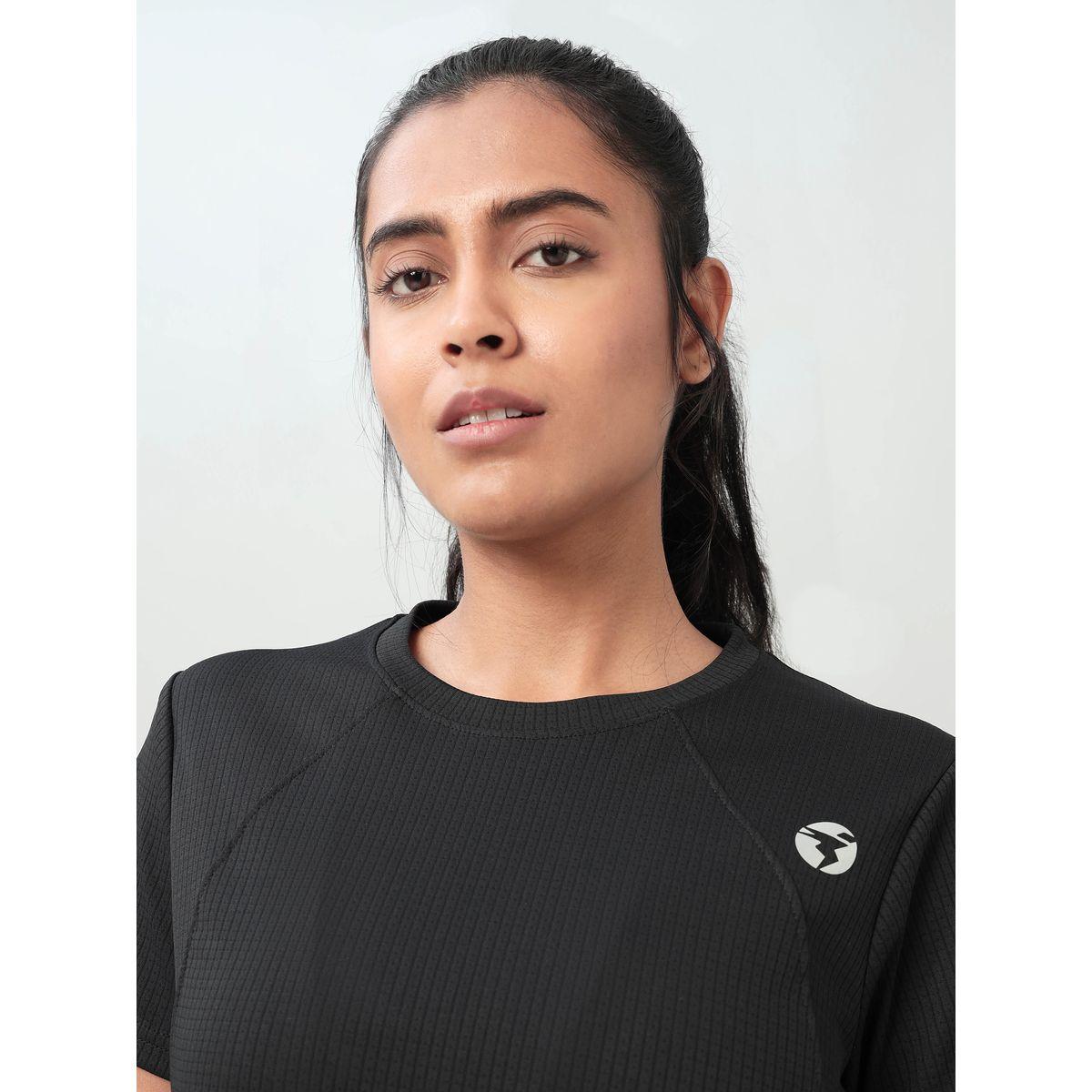Technosport X Styli 2-Way Stretch Logo Detail Active Top-women-clothing-sportswearandactivewear-tshirtsandvests-image-7