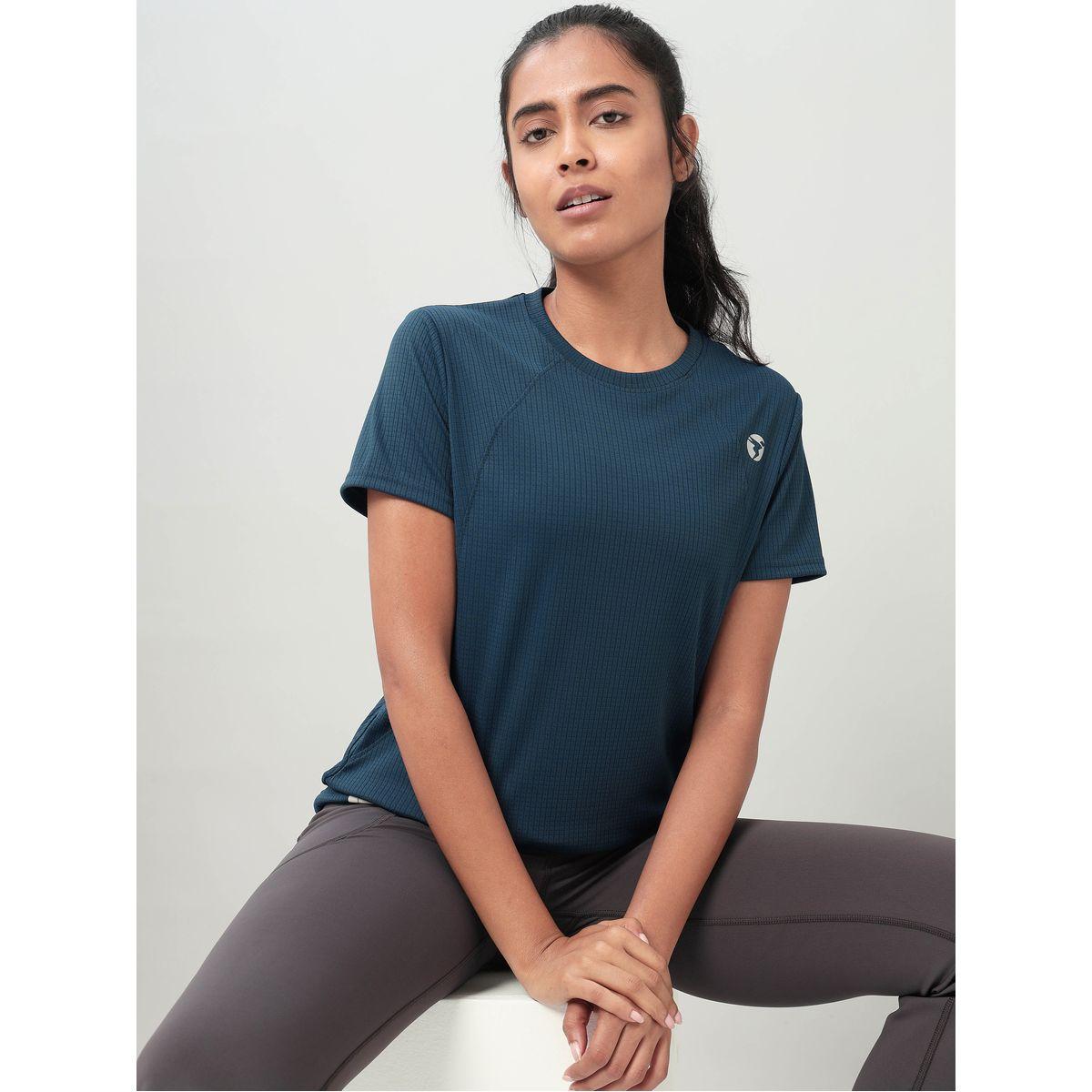 Technosport X Styli 2-Way Stretch Logo Detail Active Top-women-clothing-sportswearandactivewear-tshirtsandvests-image-1