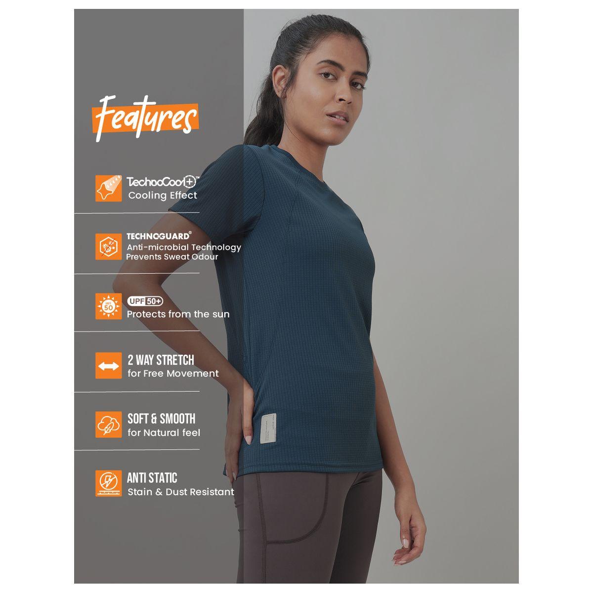بلوزة رياضية مزينة بشعار الماركة تكنوسبورت × ستايلي-women-clothing-sportswearandactivewear-tshirtsandvests-image-4