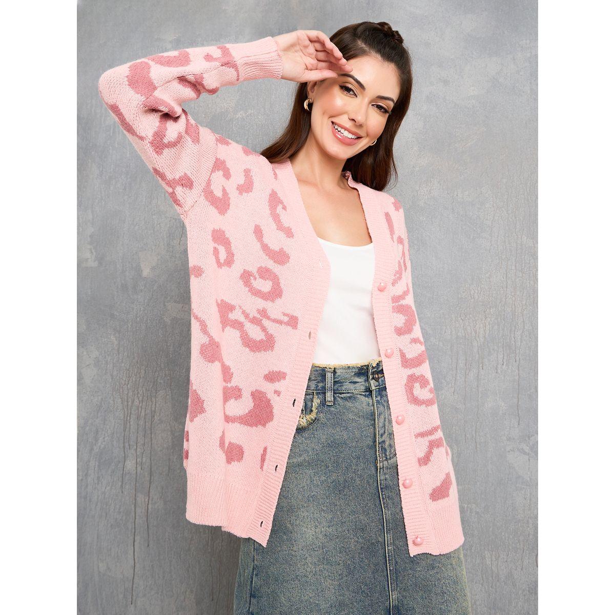 كارديجان مطبع بطبعة فهد-women-winterwear-cardigansandjumpers-cardigans-image-1
