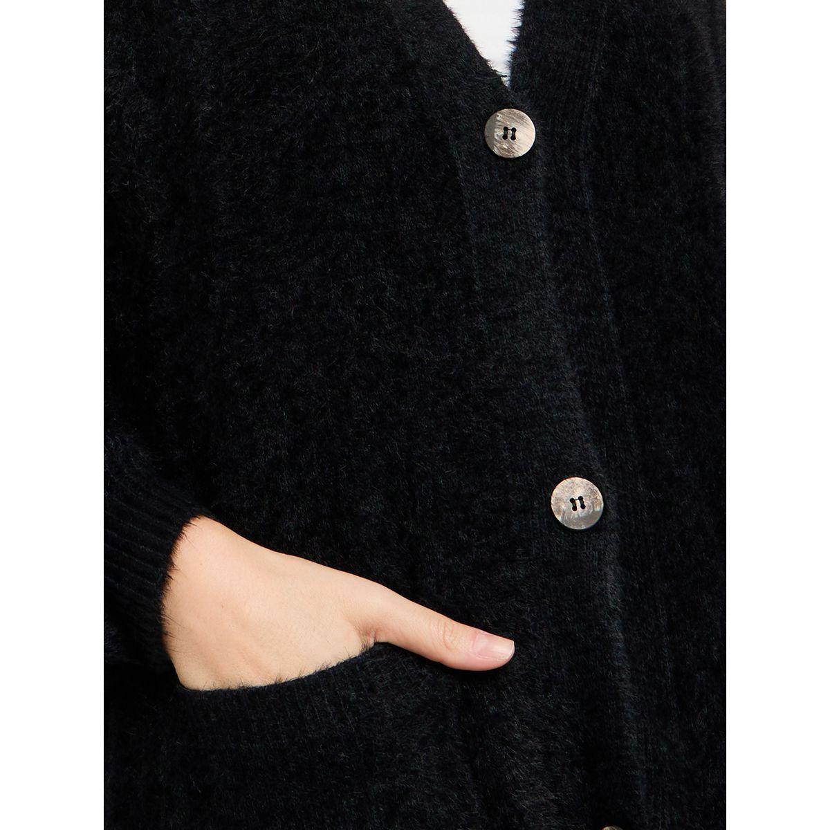 كارديجان سادة واسع بأزرار غلق-women-winterwear-cardigansandjumpers-cardigans-image-4