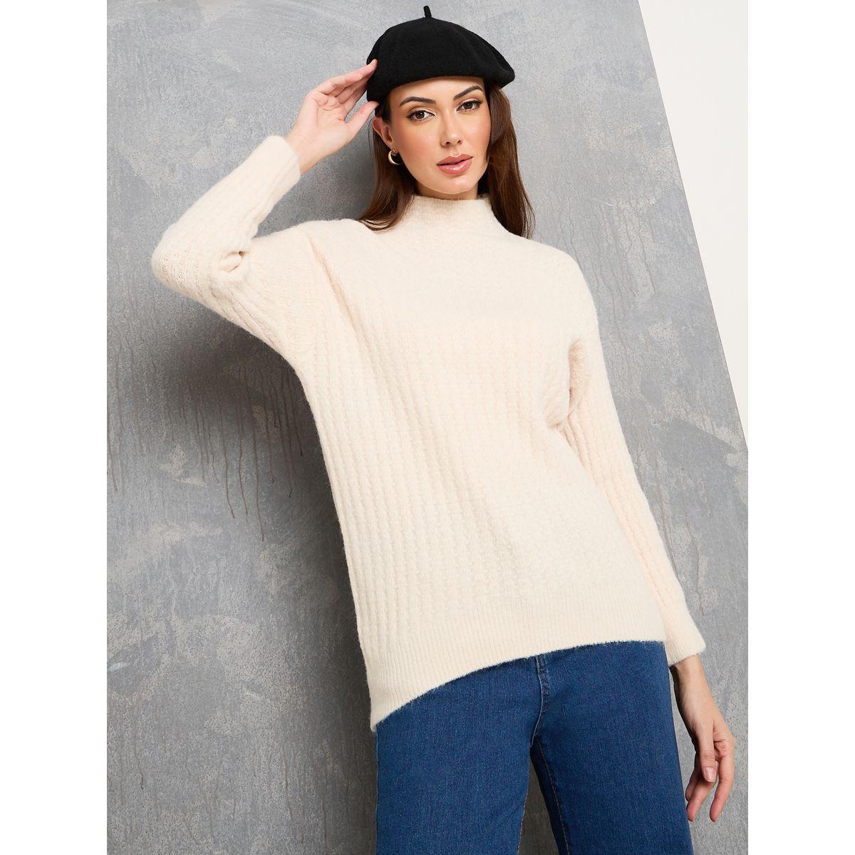 Styli Solid High Neck Knit Sweater-women-clothing-cardigansandjumpers-jumpers-image-3