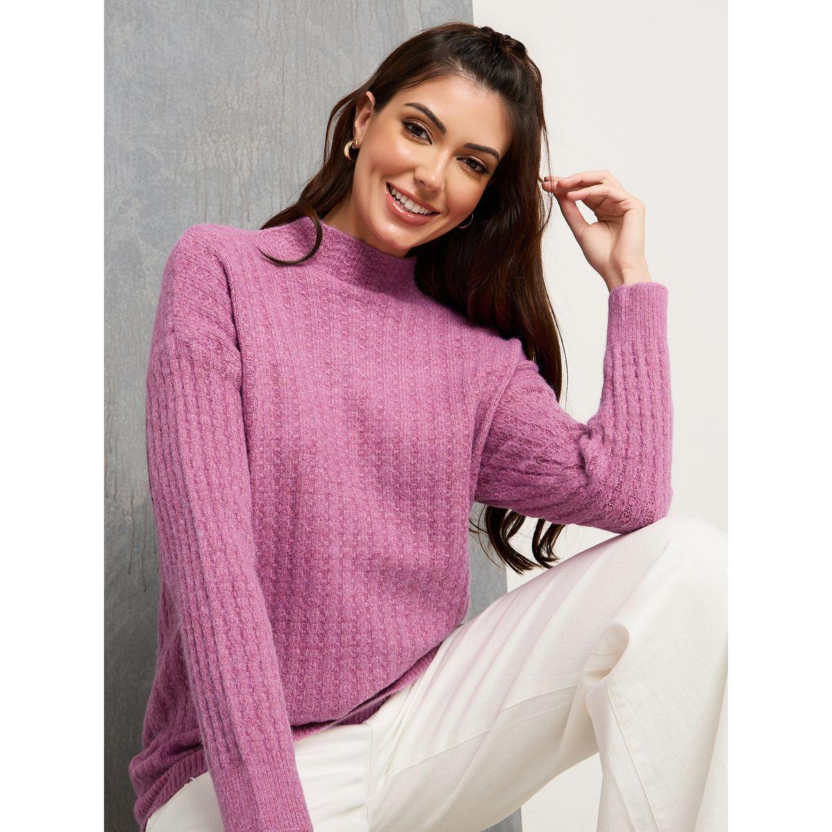 سويتر محبوك بياقة عالية-women-clothing-cardigansandjumpers-jumpers-image-5