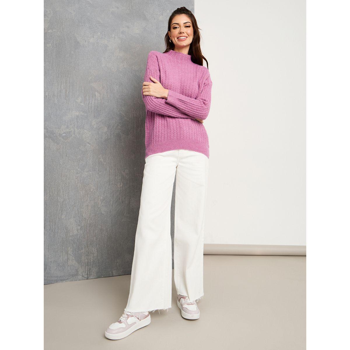 سويتر محبوك بياقة عالية-women-clothing-cardigansandjumpers-jumpers-image-4
