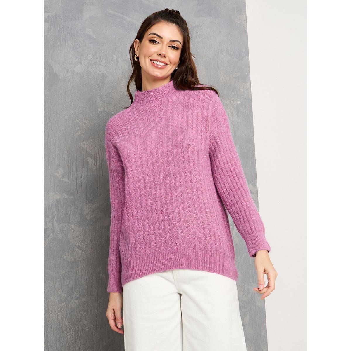 Styli Solid High Neck Knit Sweater-women-clothing-cardigansandjumpers-jumpers-image-3