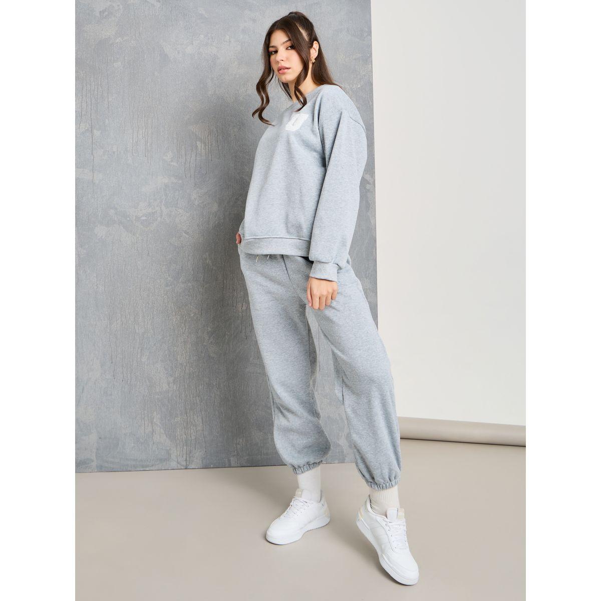 طقم منسق من ( جوغر + سويت شيرت )-women-clothing-coordsets-image-1