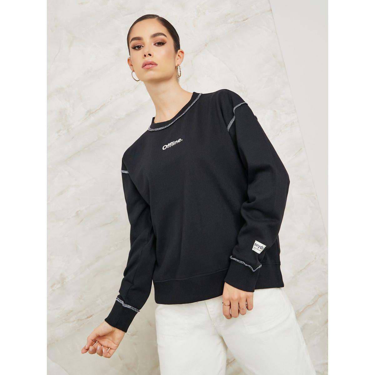 سويت شيرت بقصة عادية-women-winterwear-hoodiesandsweatshirts-sweatshirts-image-4