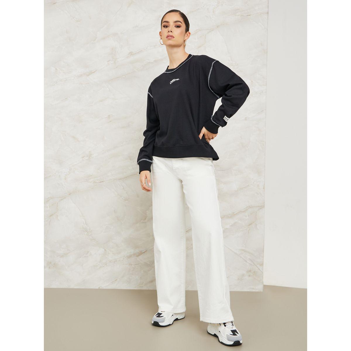سويت شيرت بقصة عادية-women-winterwear-hoodiesandsweatshirts-sweatshirts-image-3