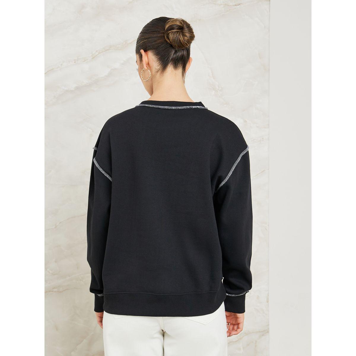 سويت شيرت بقصة عادية-women-winterwear-hoodiesandsweatshirts-sweatshirts-image-1