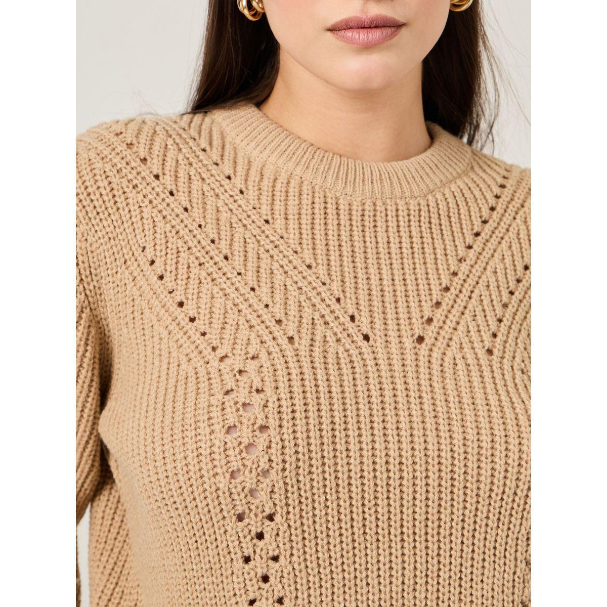 سويتر محبوك بقصة عادية-women-clothing-cardigansandjumpers-jumpers-image-3