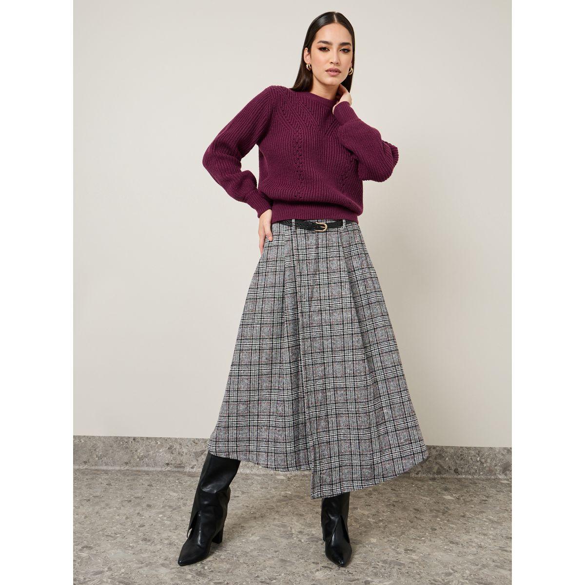 سويتر محبوك بقصة عادية-women-clothing-cardigansandjumpers-jumpers-image-2
