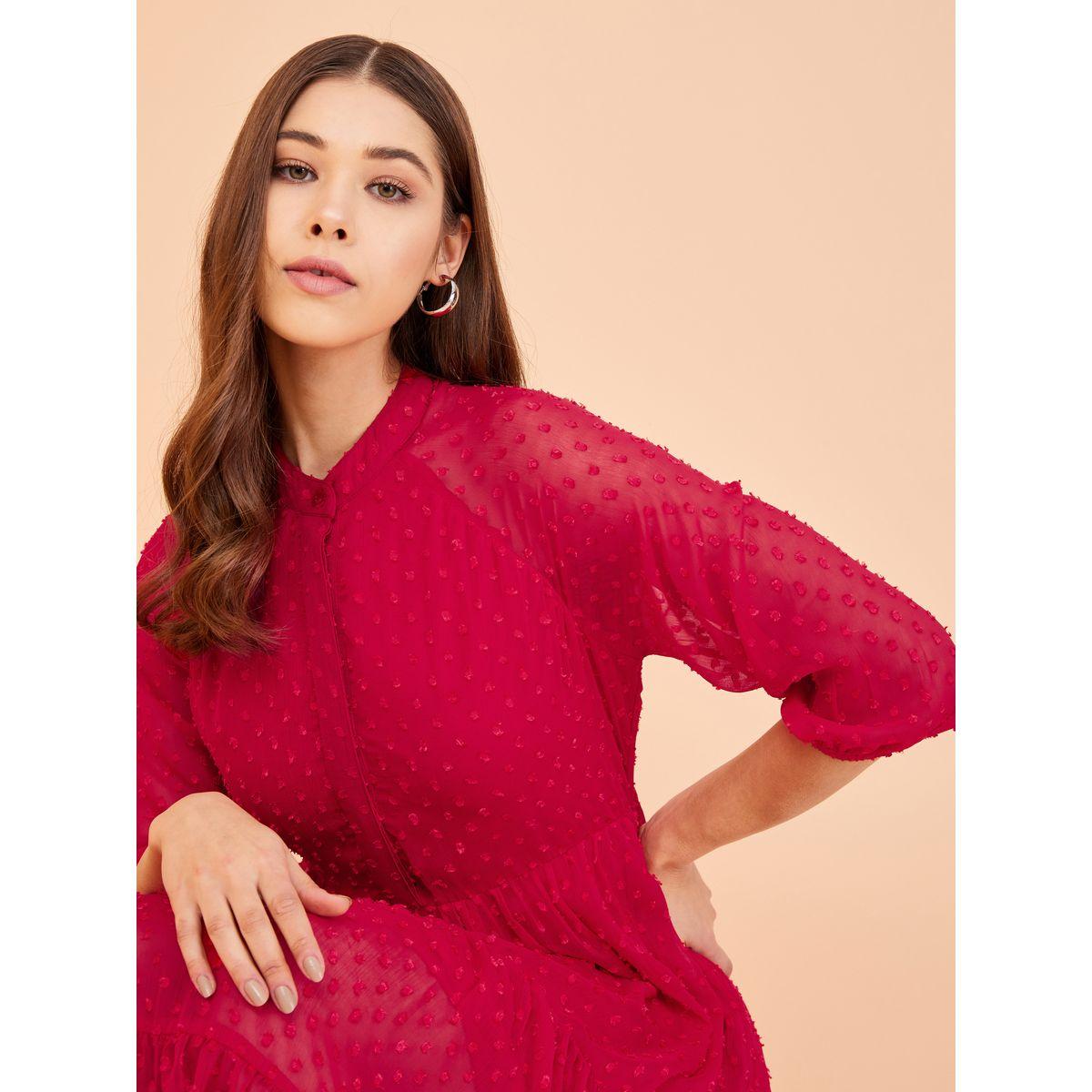 فستان ميدي بكسرات وتفاصيل دوبي فِميلا × ستايلي-women-clothing-dresses-image-6