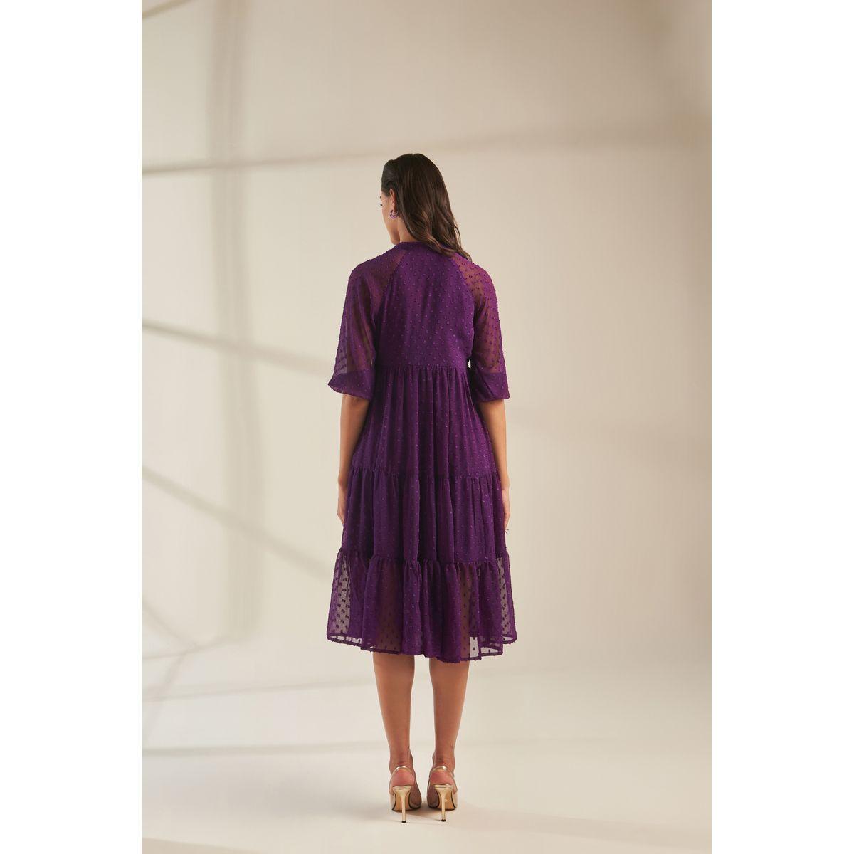 Femella X Styli Dobby Tiered Midi Dress-women-clothing-dresses-image-4