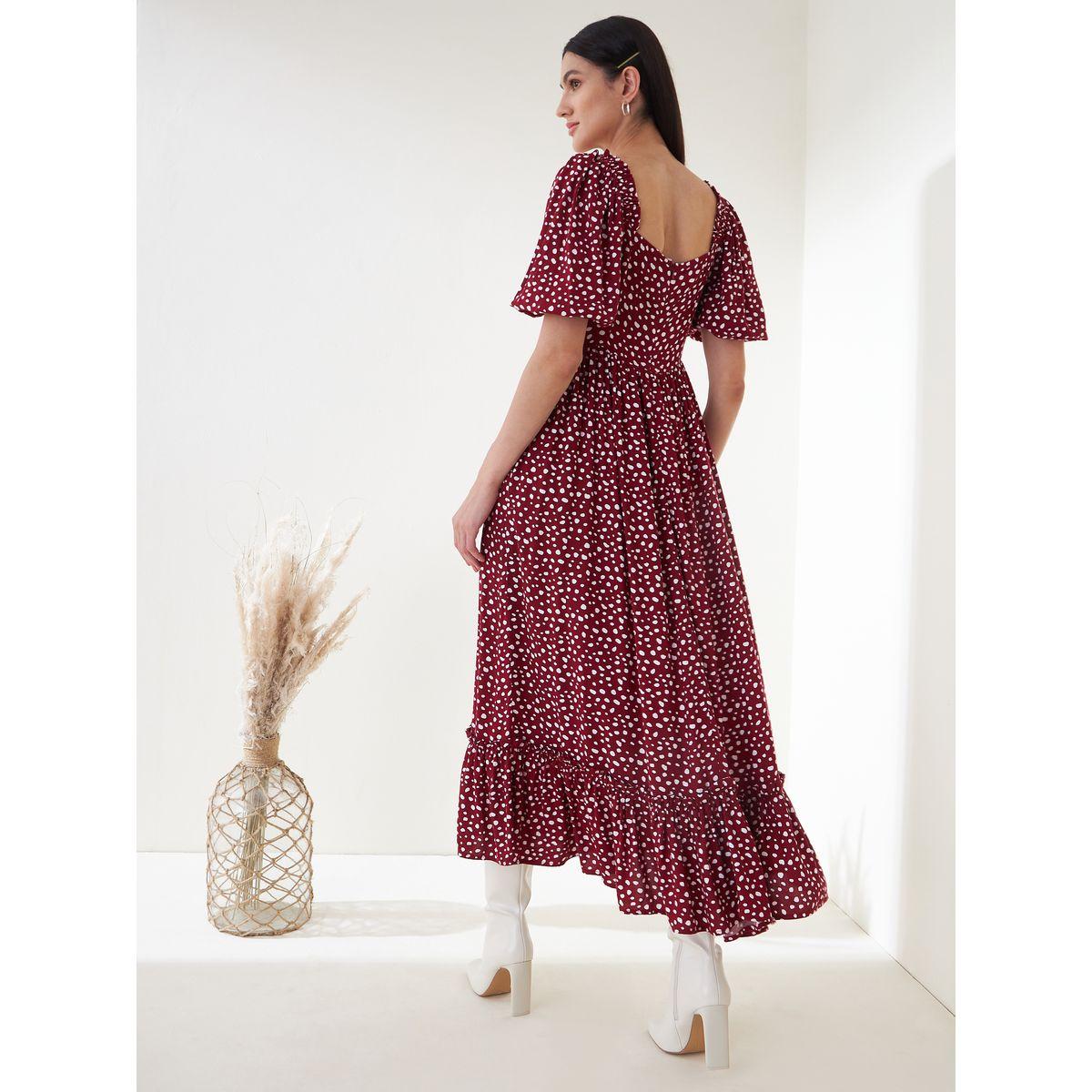 فستان طويل مزين بكسرات فِميلا × ستايلي-women-clothing-dresses-image-3