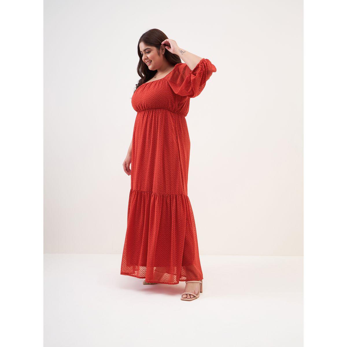 فستان طويل بكسرات وياقة مربعة فِميلا × ستايلي-women-clothing-dresses-image-5