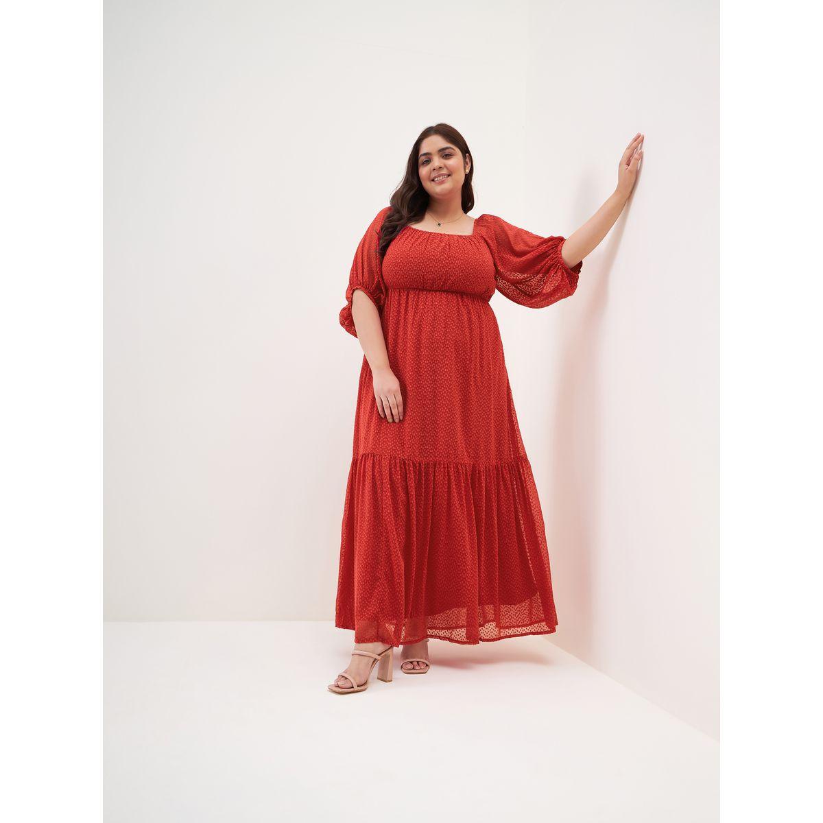 فستان طويل بكسرات وياقة مربعة فِميلا × ستايلي-women-clothing-dresses-image-6
