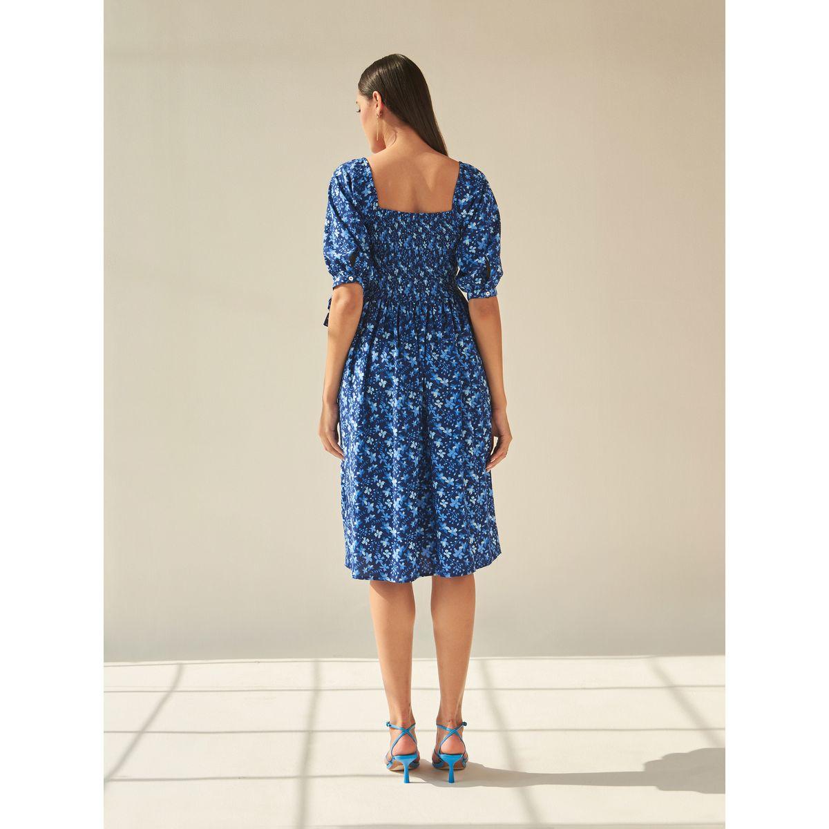 فستان ميدي مطبع بزهور فِميلا × ستايلي-women-clothing-dresses-image-3
