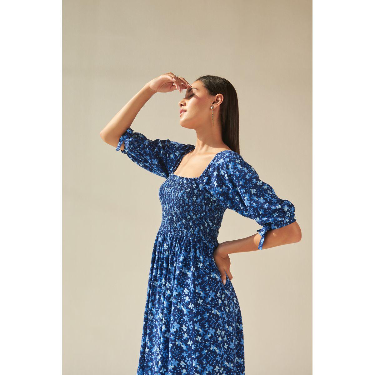 Femella X Styli Square Neck Floral Print A-Line Midi Dress-women-clothing-dresses-image-4