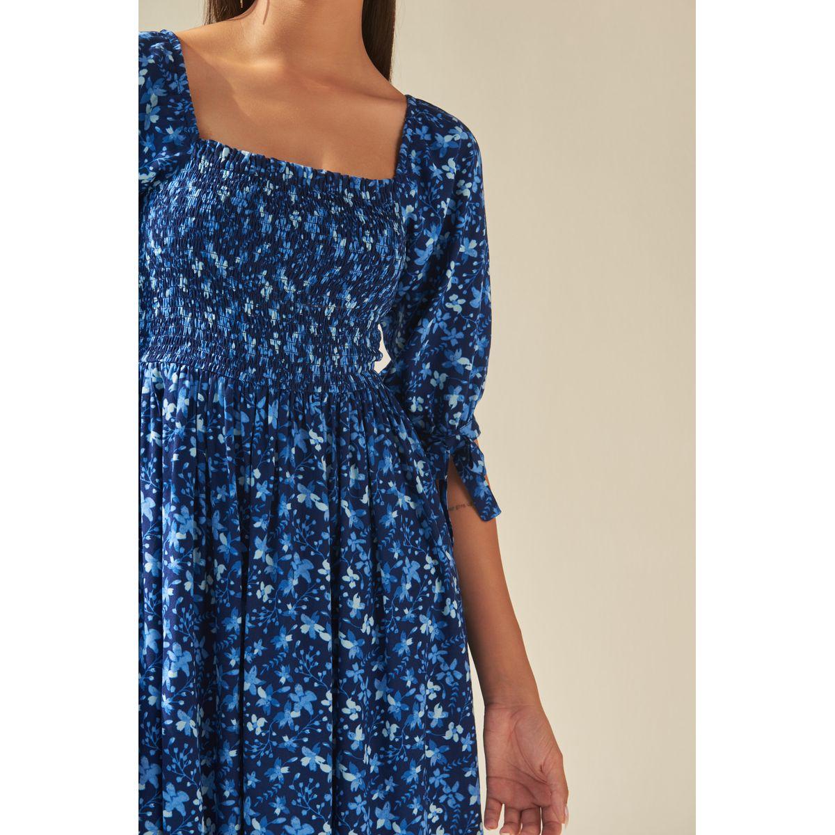 Femella X Styli Square Neck Floral Print A-Line Midi Dress-women-clothing-dresses-image-5