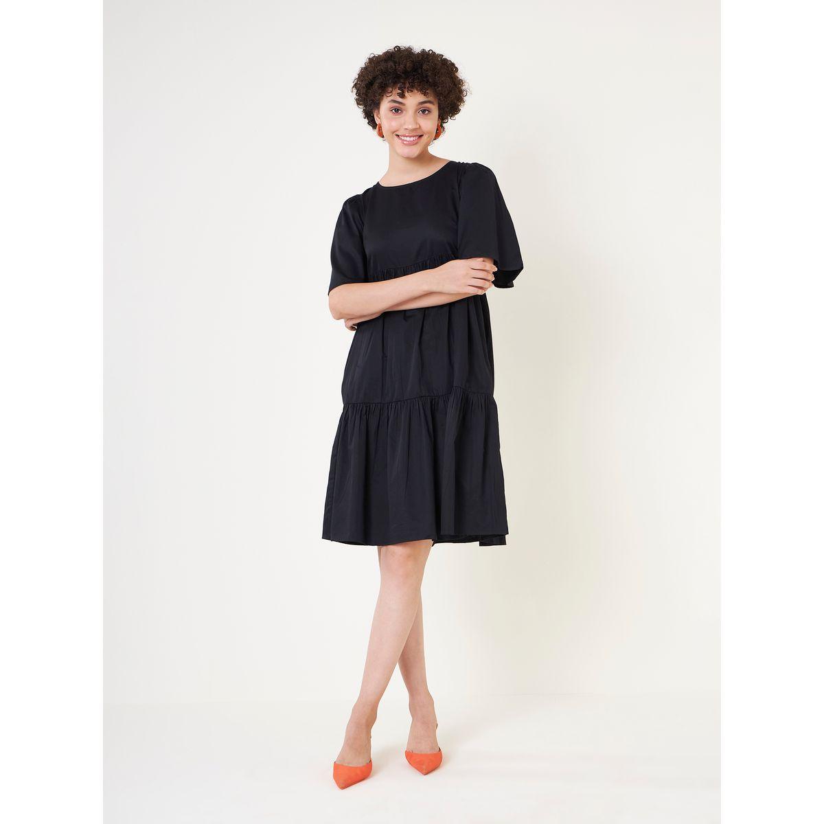فستان ميدي بكسرات وأربطة فِميلا × ستايلي-women-clothing-dresses-image-1