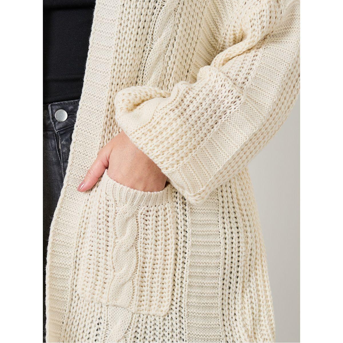 كارديجان محبوك بقصة عادية-women-winterwear-cardigansandjumpers-cardigans-image-3