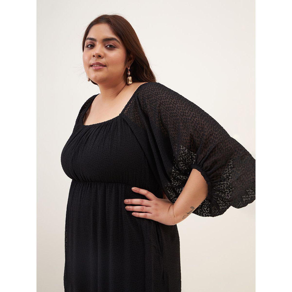 فستان طويل مزين بكسرات فِميلا × ستايلي-women-clothing-dresses-image-9