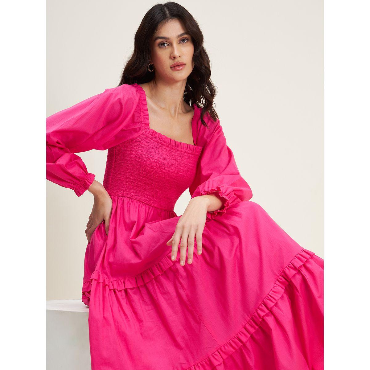 Femella X Styli Square Neck Cotton Tiered Maxi Dress-women-clothing-dresses-image-6