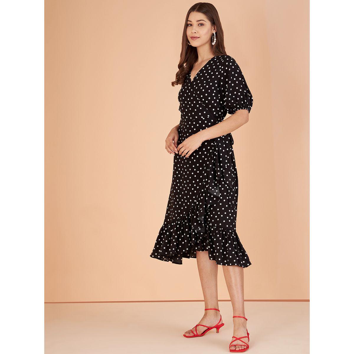 فستان ميدي بنمط لف فِميلا × ستايلي-women-clothing-dresses-image-2