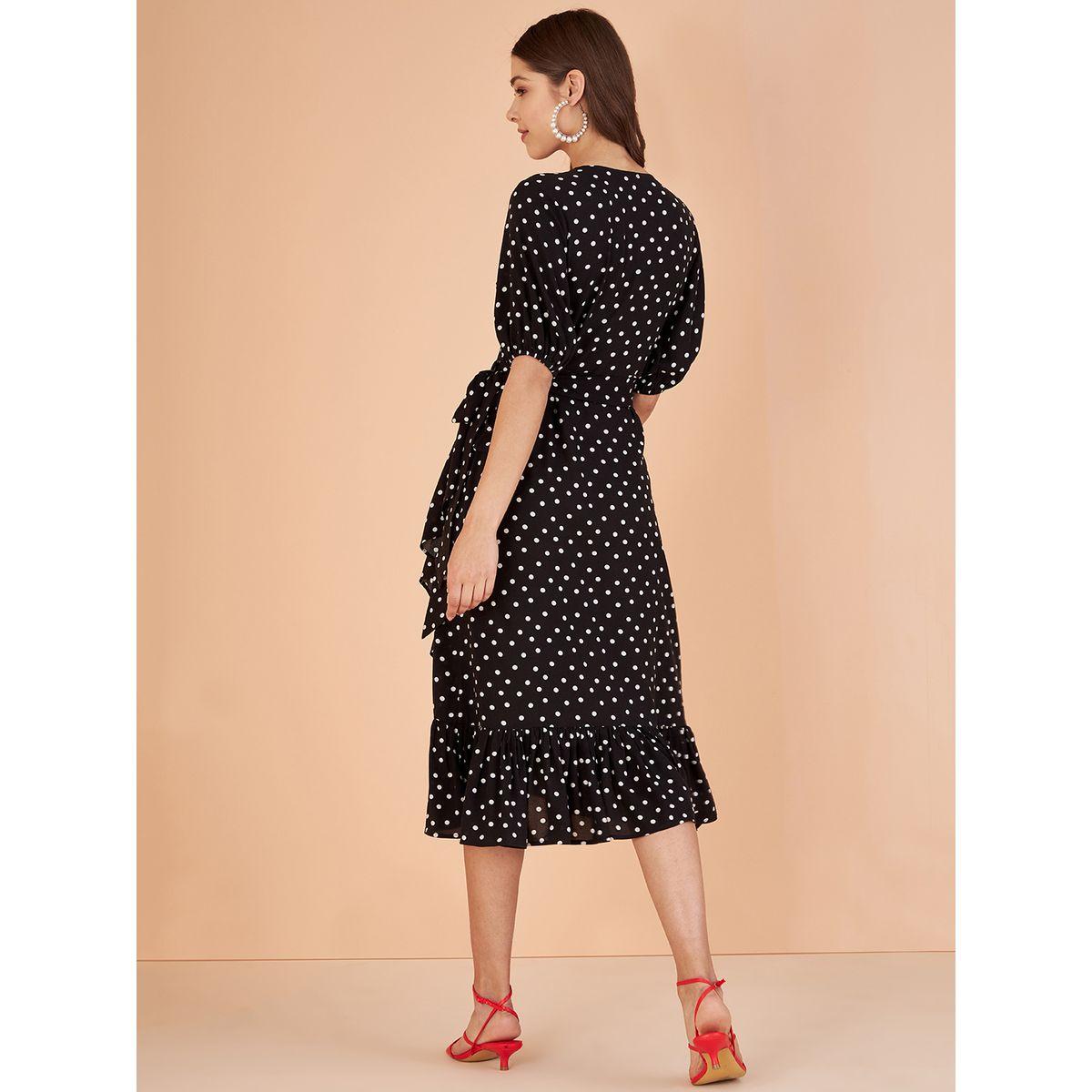 فستان ميدي بنمط لف فِميلا × ستايلي-women-clothing-dresses-image-3