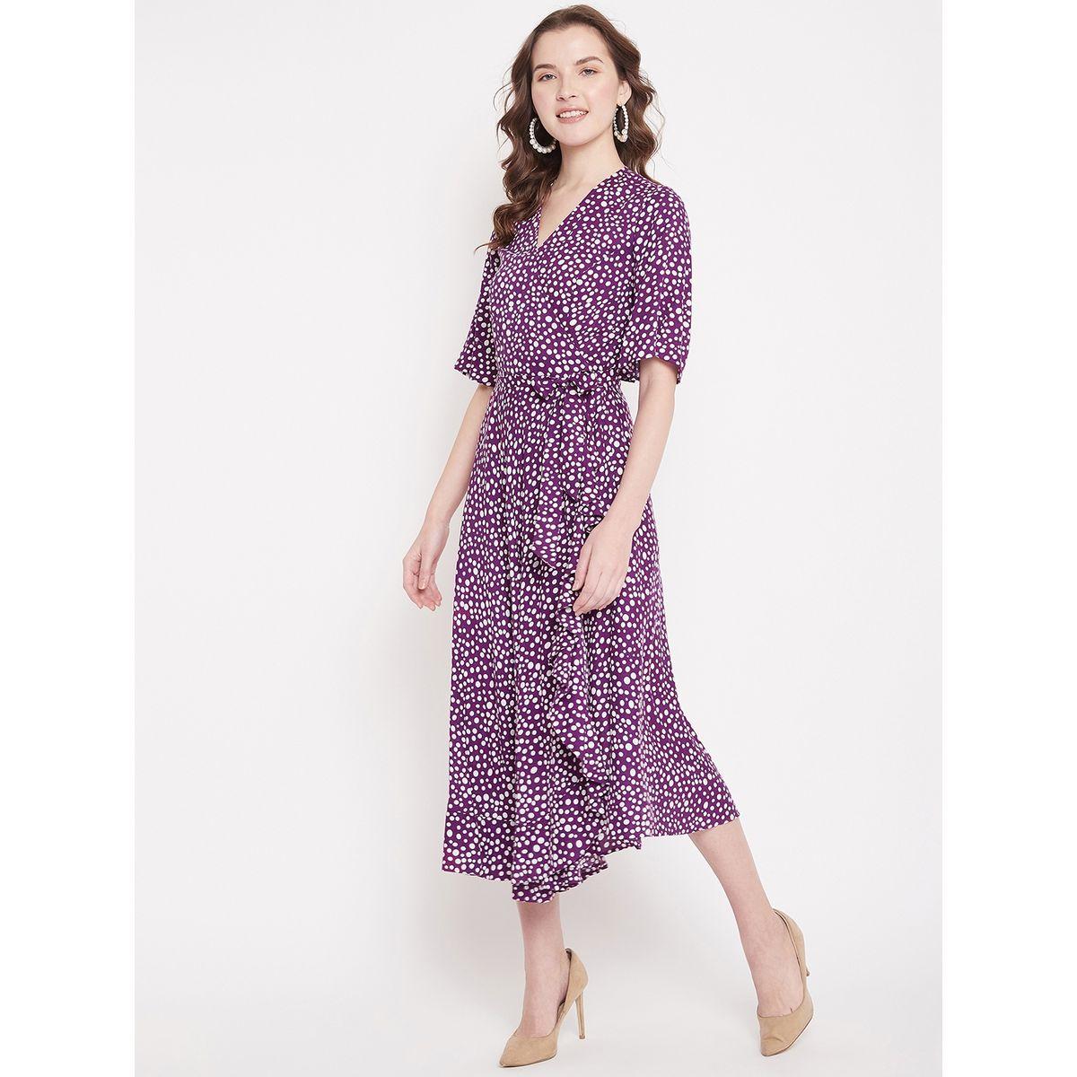 فستان طويل بنمط لف فِميلا × ستايلي-women-clothing-dresses-image-2