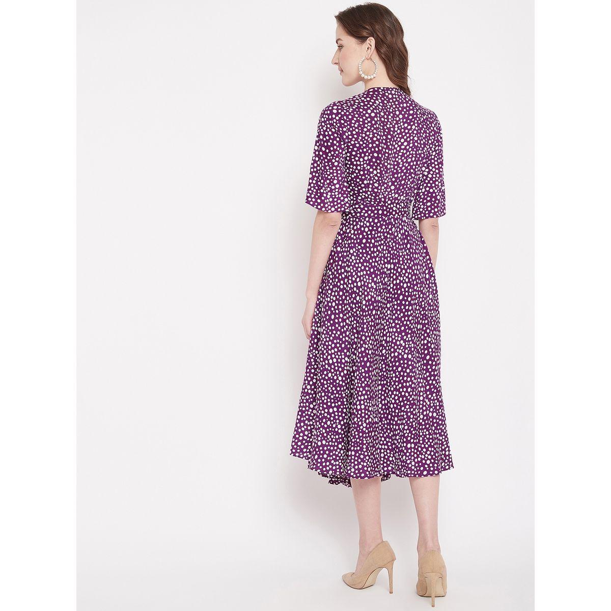 فستان طويل بنمط لف فِميلا × ستايلي-women-clothing-dresses-image-5