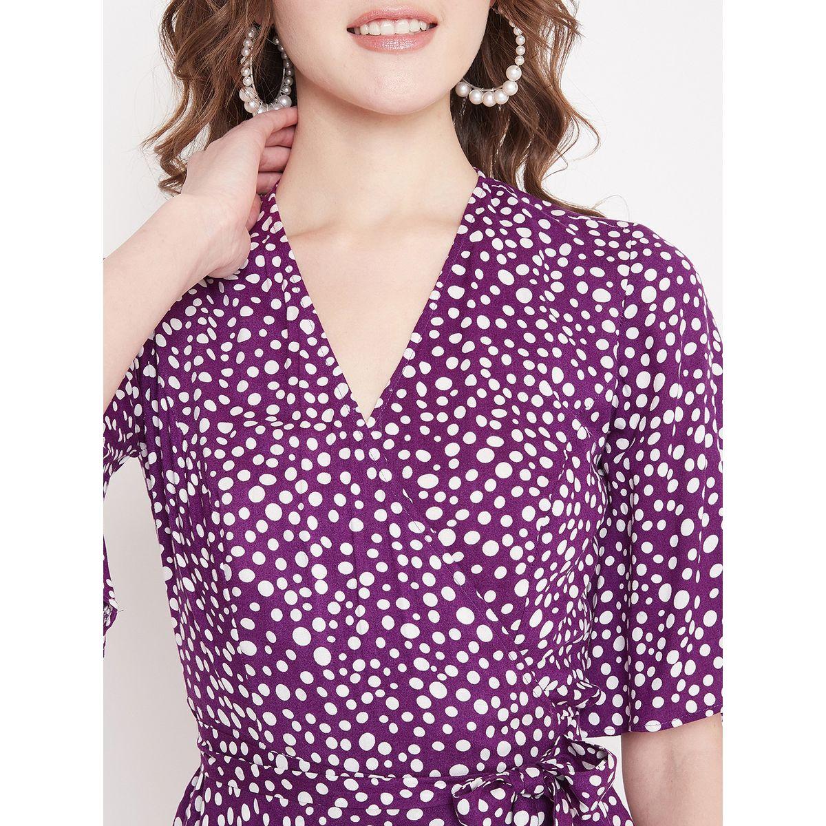 فستان طويل بنمط لف فِميلا × ستايلي-women-clothing-dresses-image-6