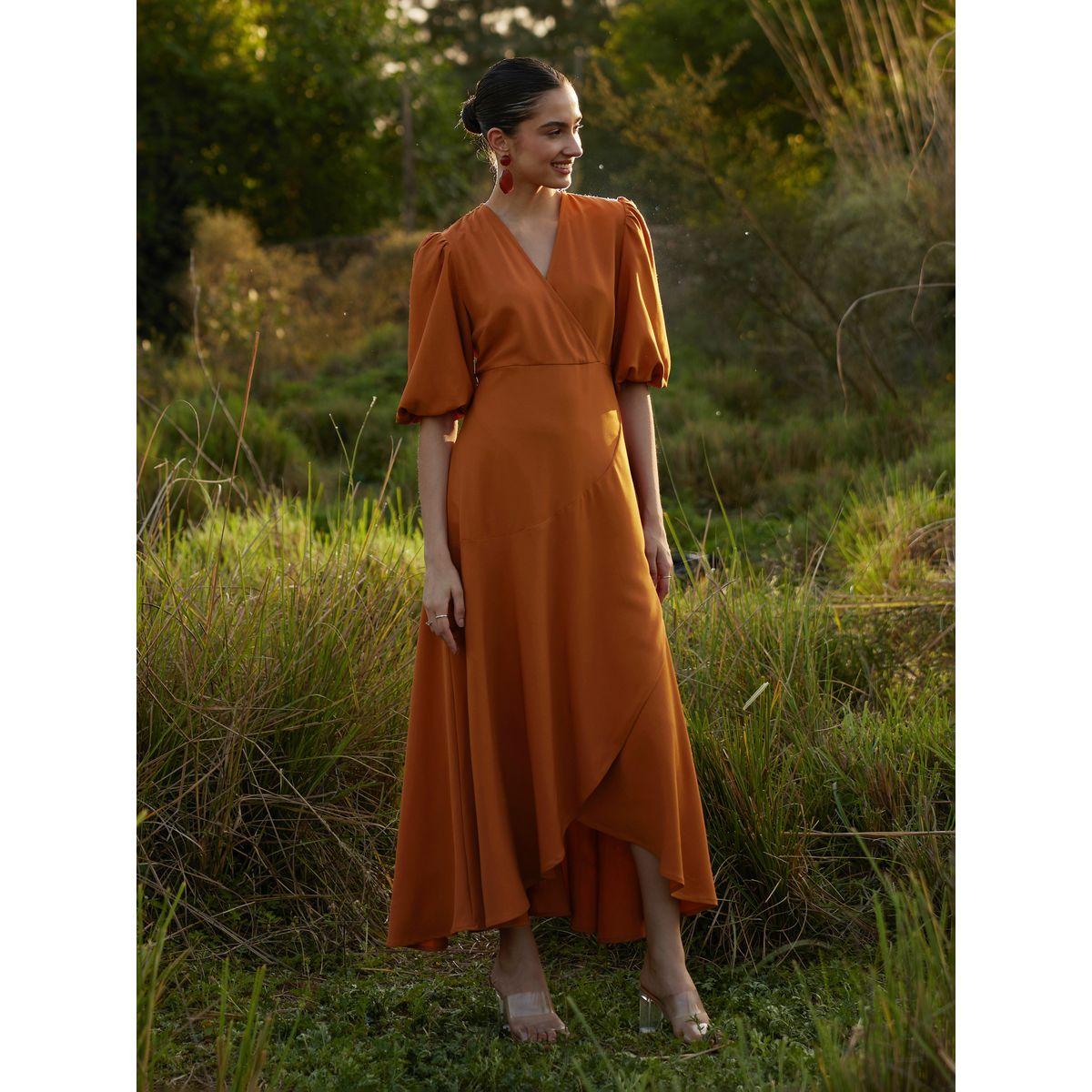 Femella X Styli Frill Hem Wrap Front Maxi Dress-women-clothing-dresses-image-3