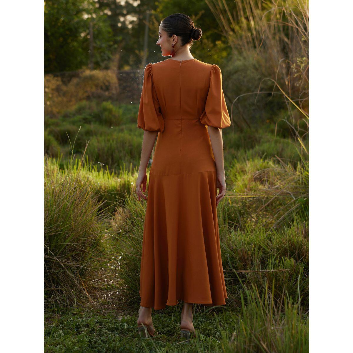Femella X Styli Frill Hem Wrap Front Maxi Dress-women-clothing-dresses-image-4