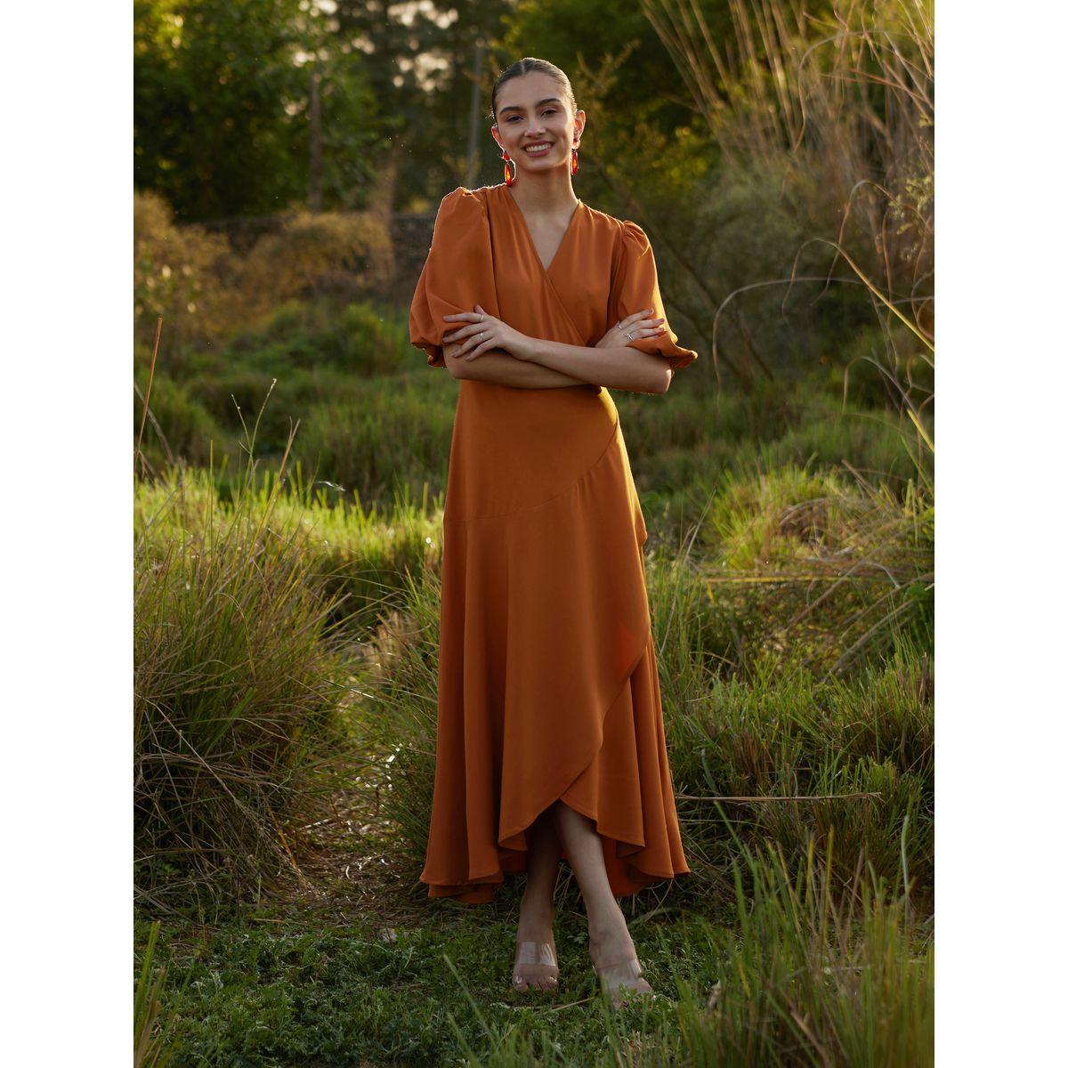 Femella X Styli Frill Hem Wrap Front Maxi Dress-women-clothing-dresses-image-5