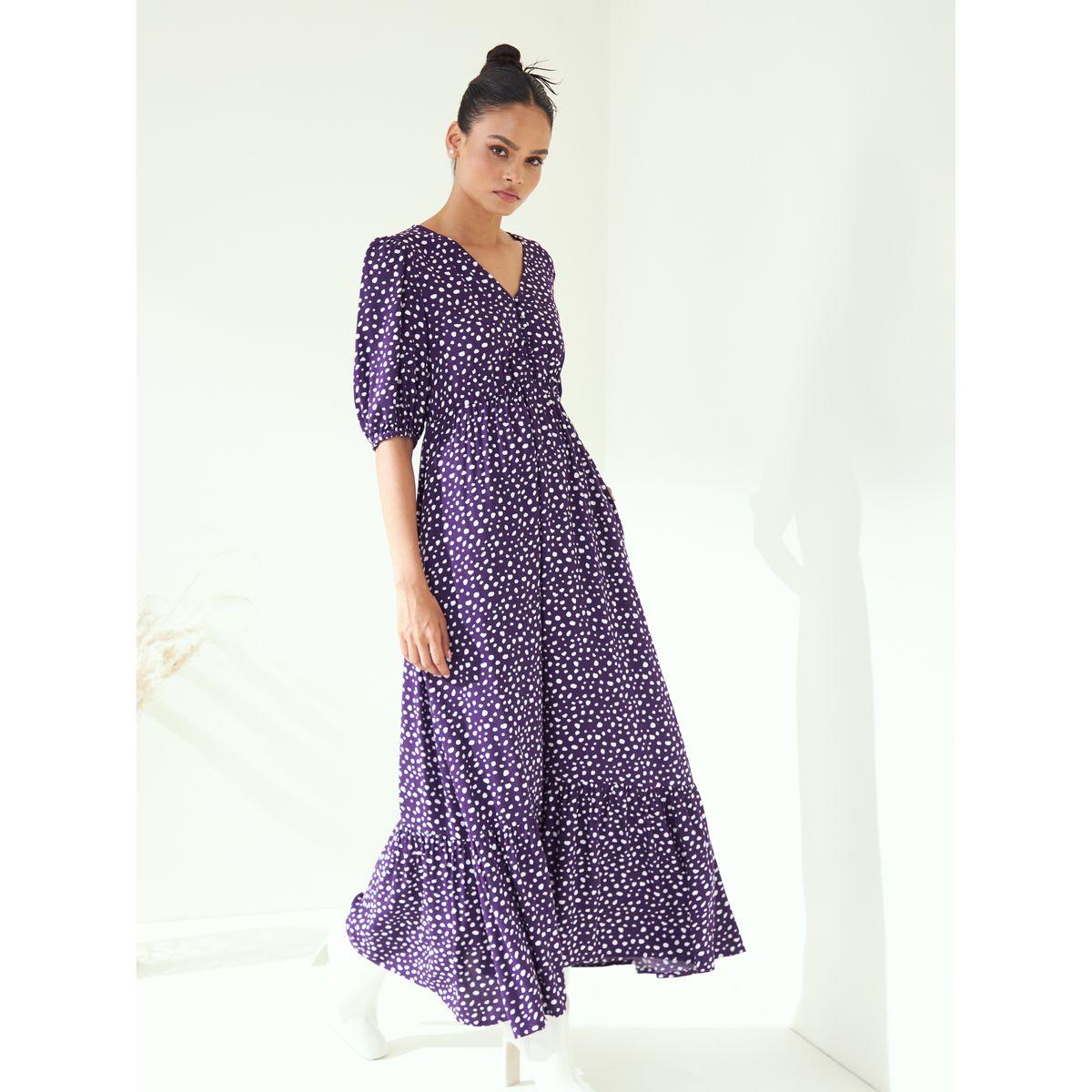 Femella X Styli Polka Dot Print A-Line Maxi Dress-women-clothing-dresses-image-2