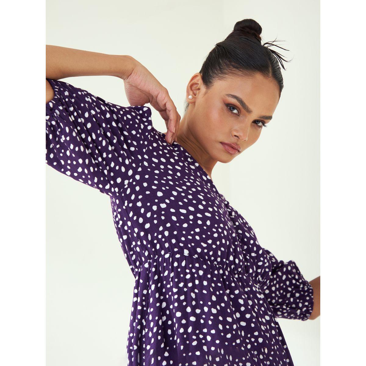 Femella X Styli Polka Dot Print A-Line Maxi Dress-women-clothing-dresses-image-5