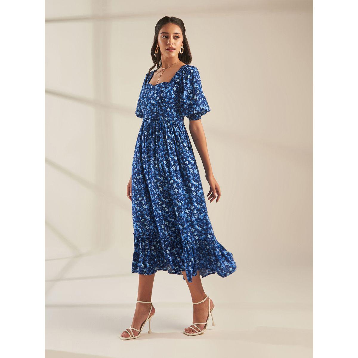 فستان طويل بياقة على شكل قلب فِميلا × ستايلي-women-clothing-dresses-image-2