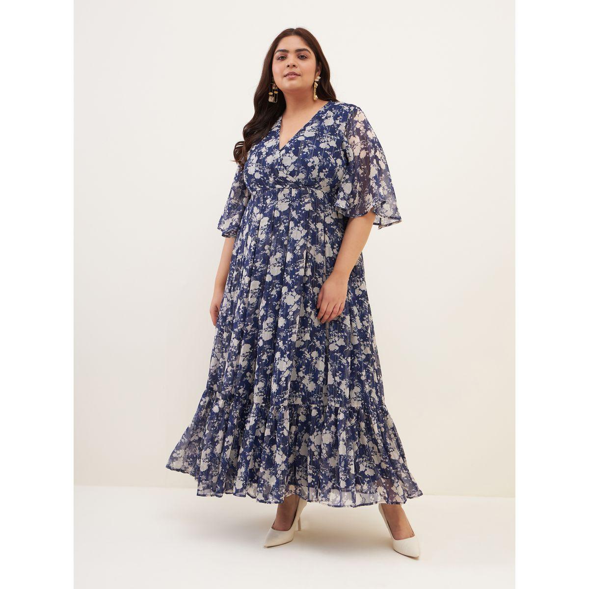 Femella X Styli Floral Lurex Tiered Maxi Dress-women-clothing-dresses-image-1