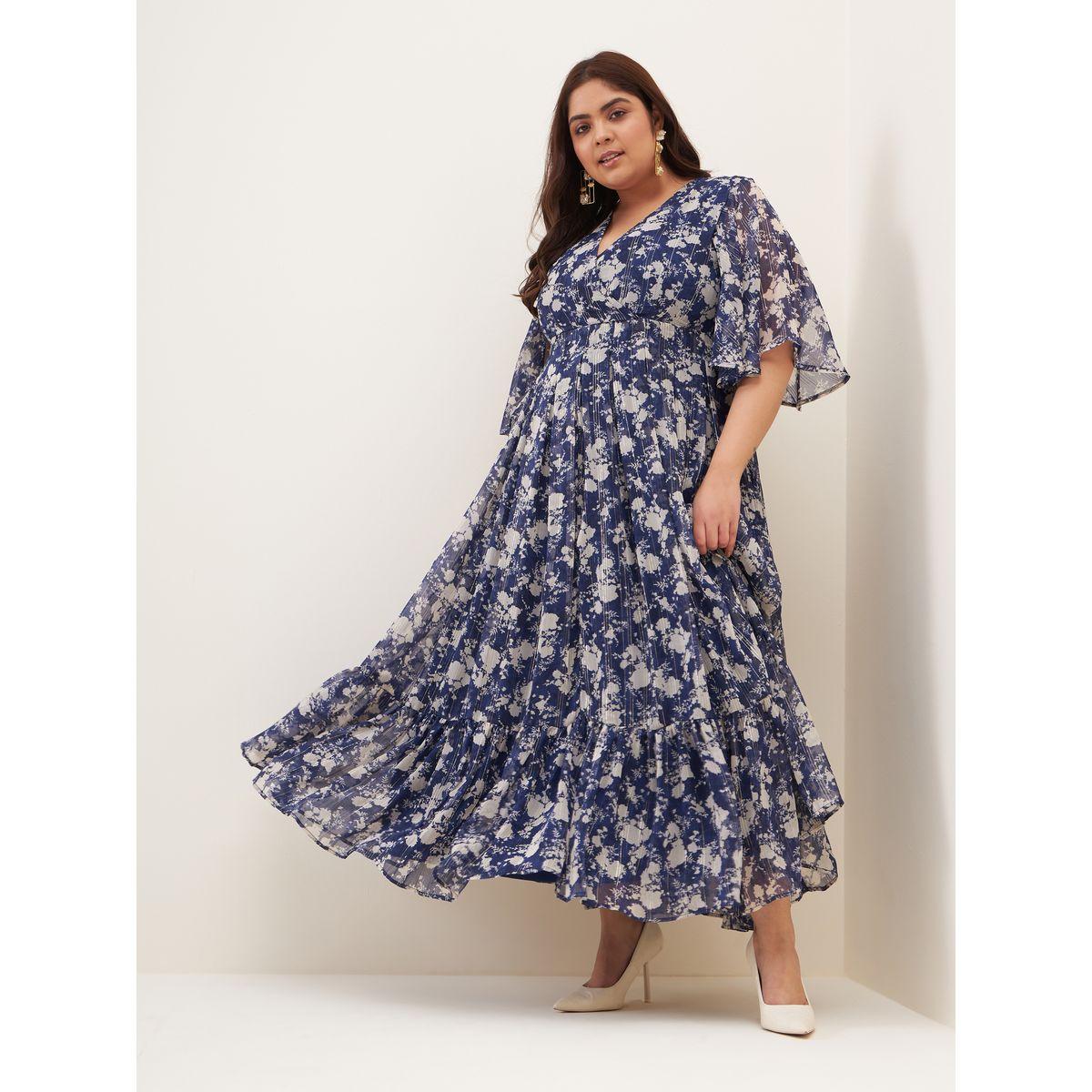 Femella X Styli Floral Lurex Tiered Maxi Dress-women-clothing-dresses-image-2