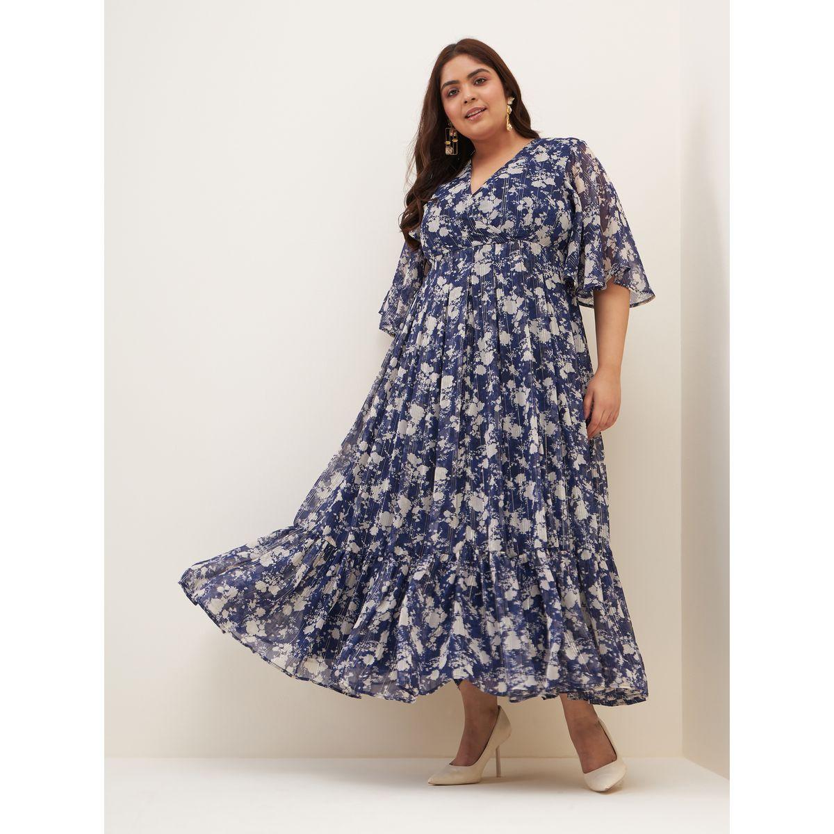 Femella X Styli Floral Lurex Tiered Maxi Dress-women-clothing-dresses-image-4