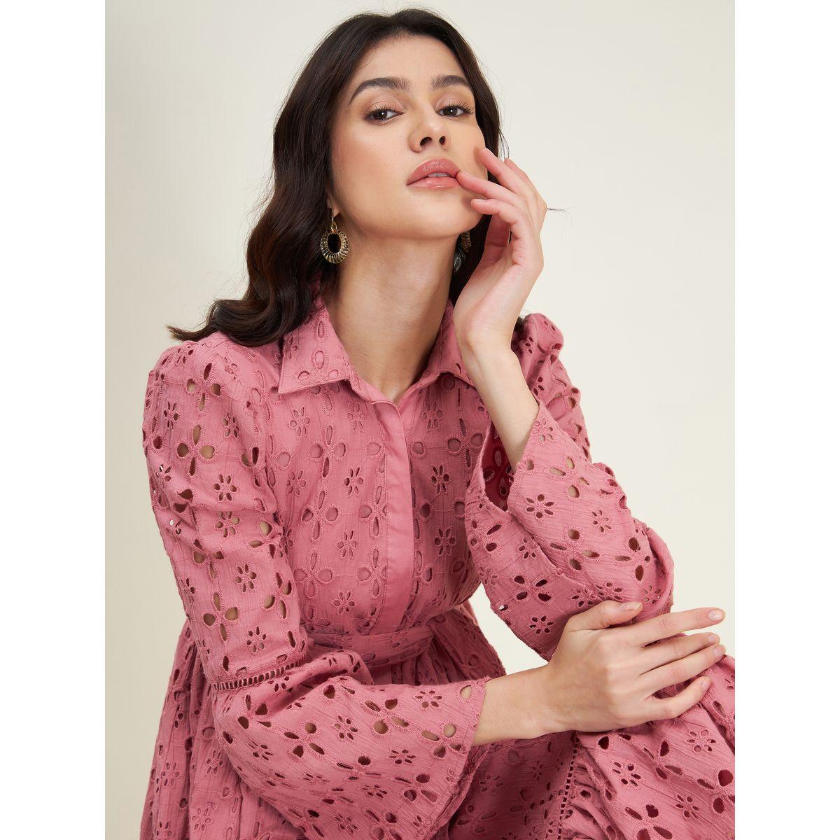 فستان ميدي مزين بكسرات فِميلا × ستايلي-women-clothing-dresses-image-5