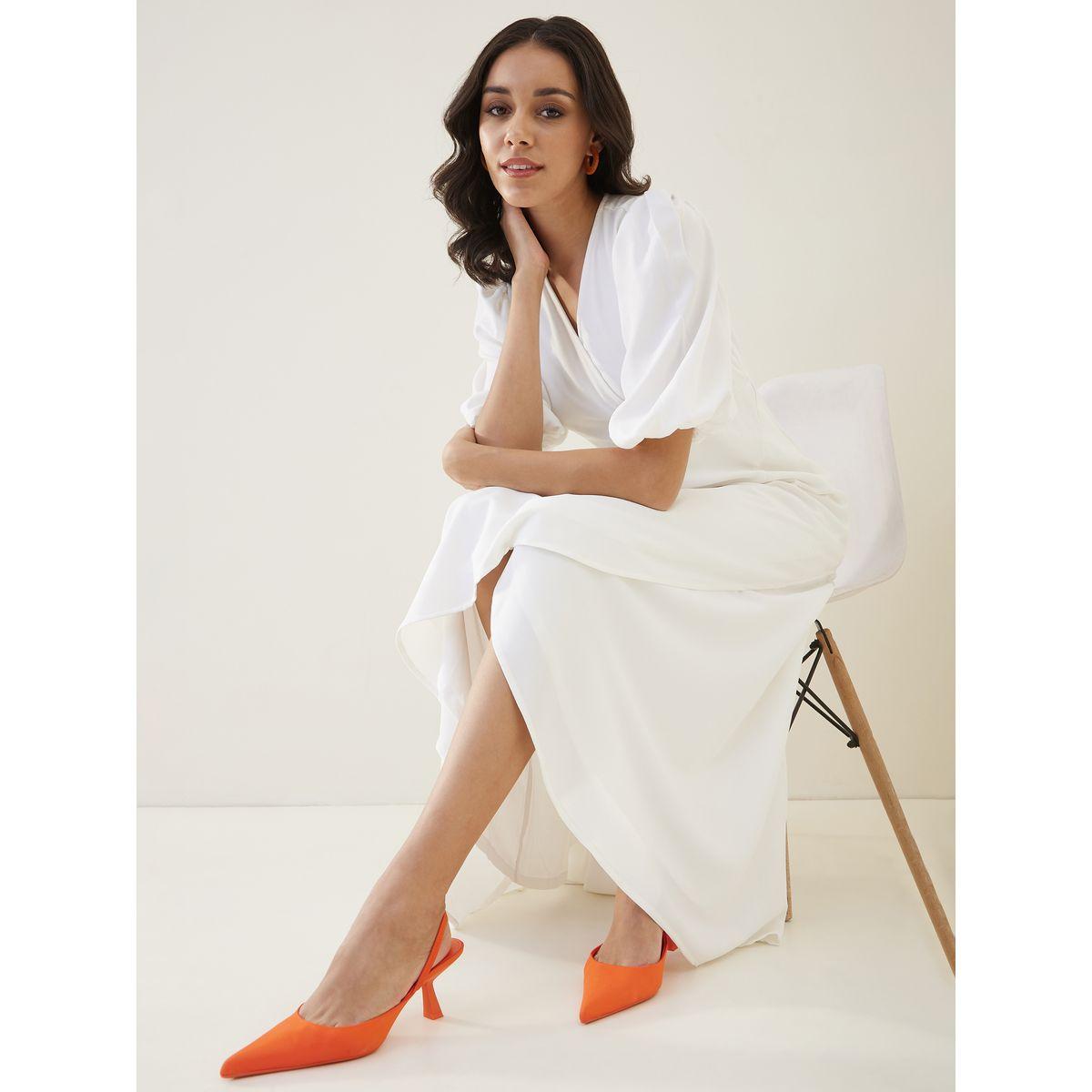 Femella X Styli Solid Wrap Front Midi Dress-women-clothing-dresses-image-5