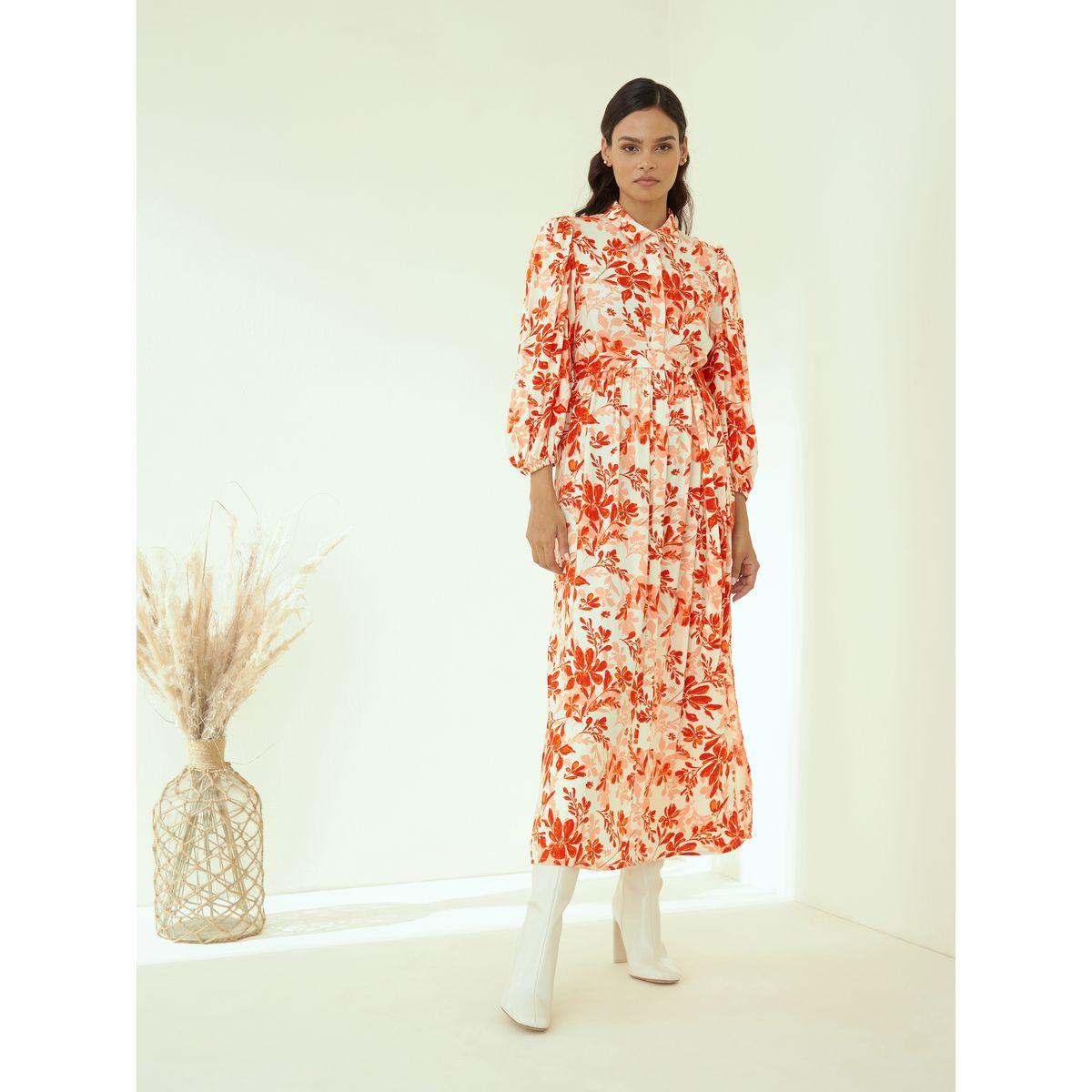 فستان طويل مزين بشق فِميلا × ستايلي-women-clothing-dresses-image-1