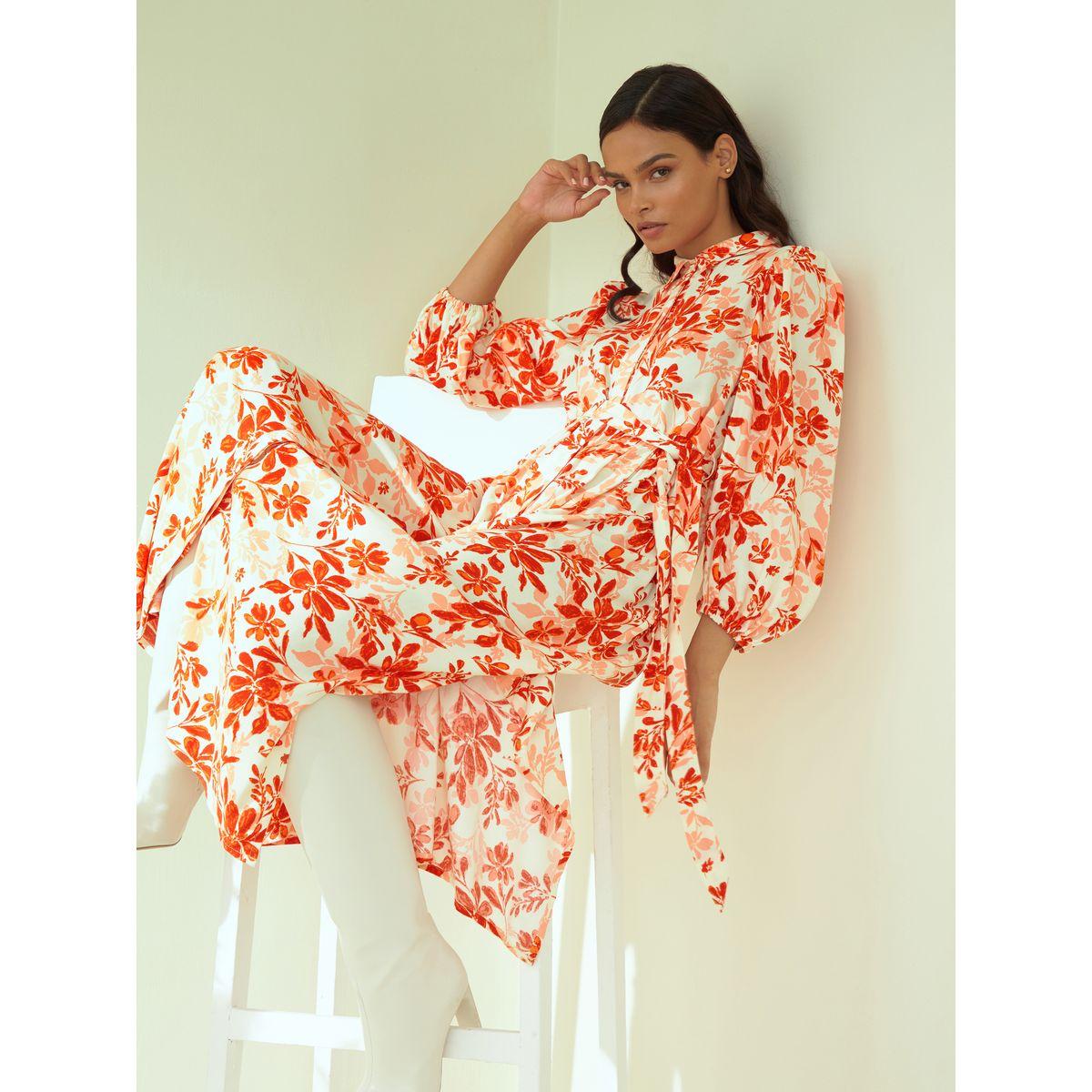 فستان طويل مزين بشق فِميلا × ستايلي-women-clothing-dresses-image-7