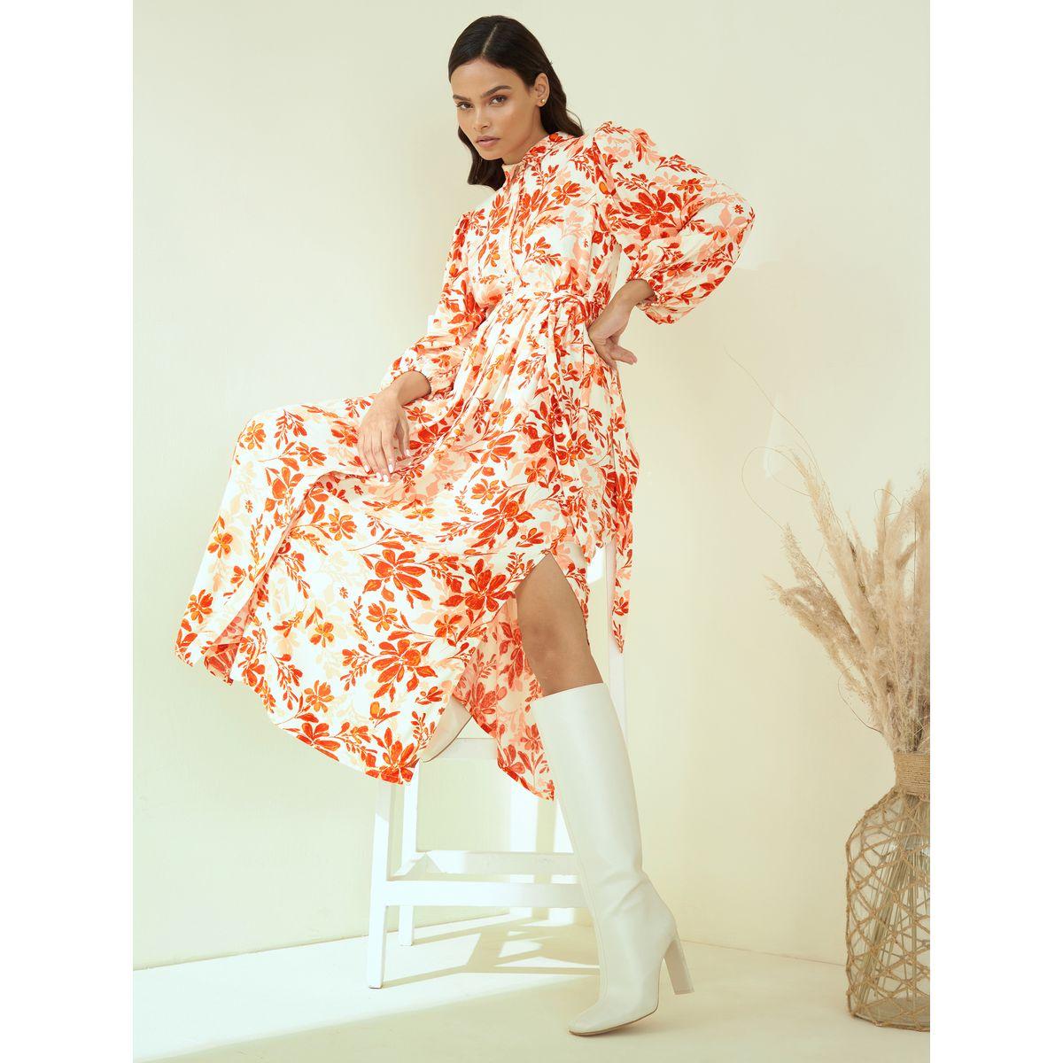 فستان طويل مزين بشق فِميلا × ستايلي-women-clothing-dresses-image-8