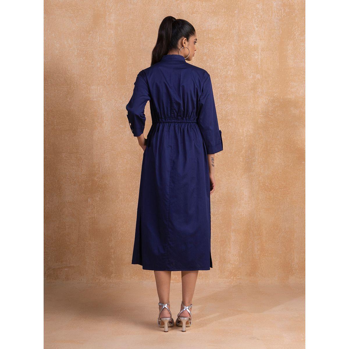 فستان ميدي بأزرار غلق فِميلا × ستايلي-women-clothing-dresses-image-3