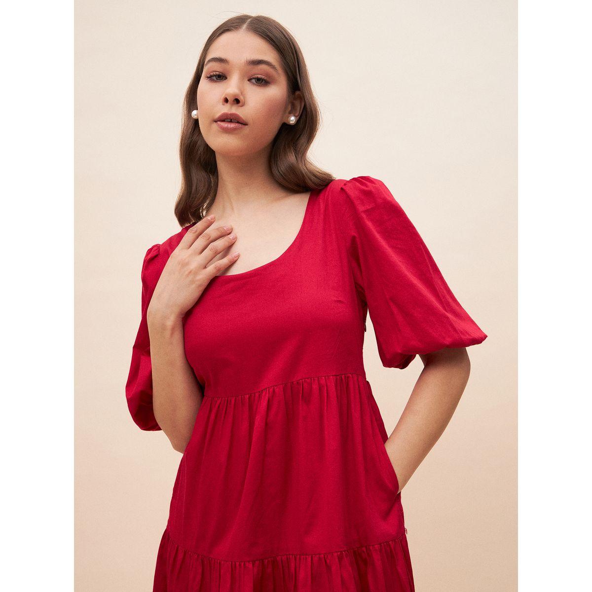 فستان ميدي مزين بفيونكة فِميلا × ستايلي-women-clothing-dresses-image-3