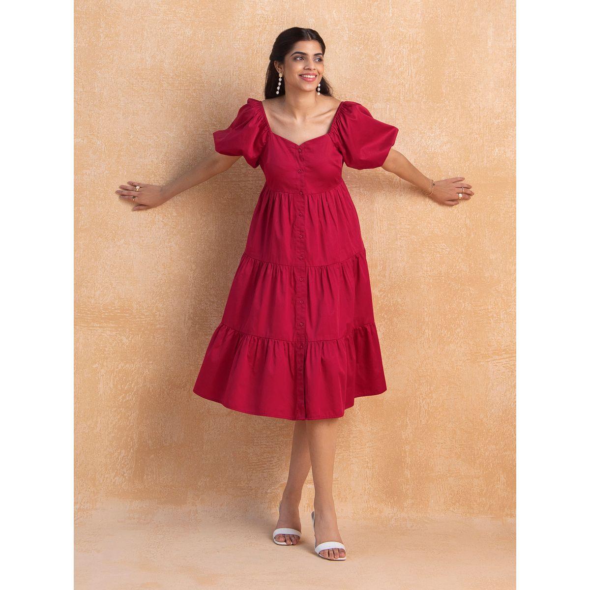 فستان ميدي بكسرات وجيوب فِميلا × ستايلي-women-clothing-dresses-image-6